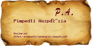 Pimpedli Aszpázia névjegykártya